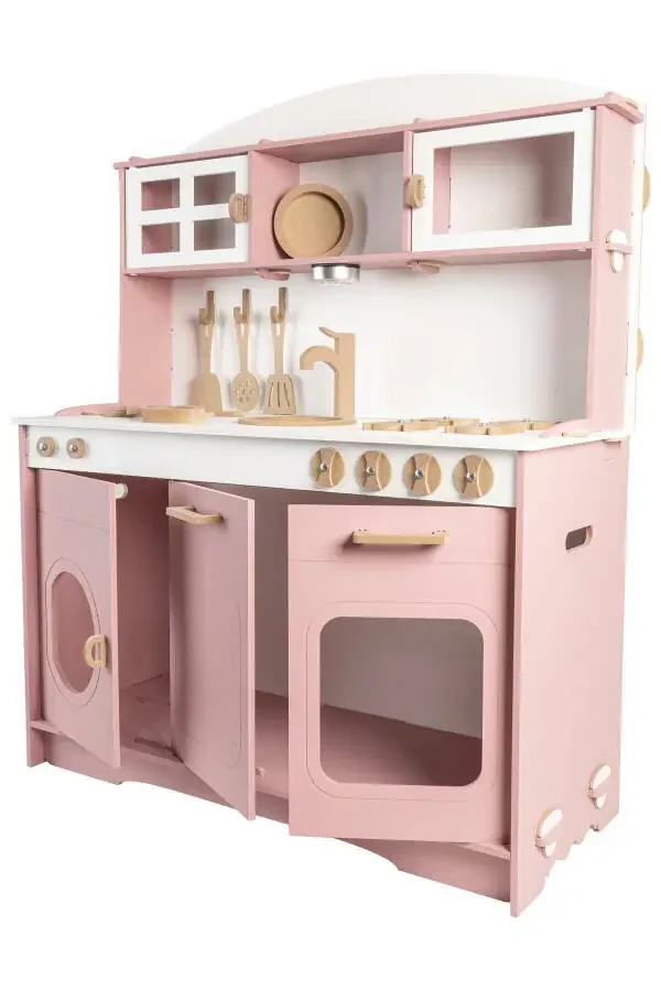 Pembe Ahşap Boyalı Mutfak - Elizya-Elizya - 8