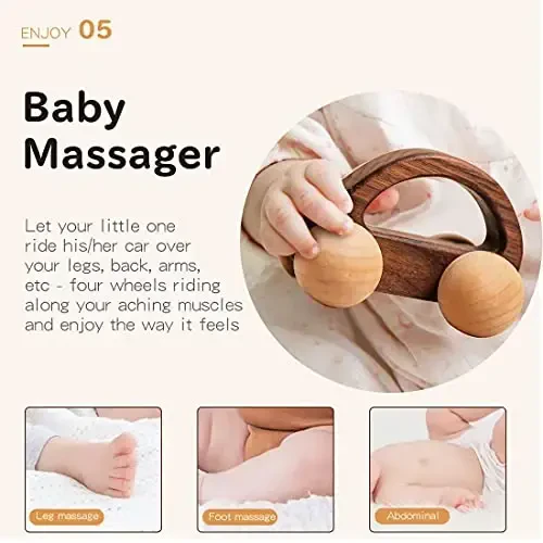 Wooden Rattle Toy Car Set 3PCS Baby Toy Skill Development Educational Toy Environmental Protection Toy Car - 6