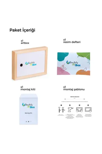 Ahşap Oyuncak Etkinlik Resim Çerçeve Artbox - Kayın Ağacı - 5