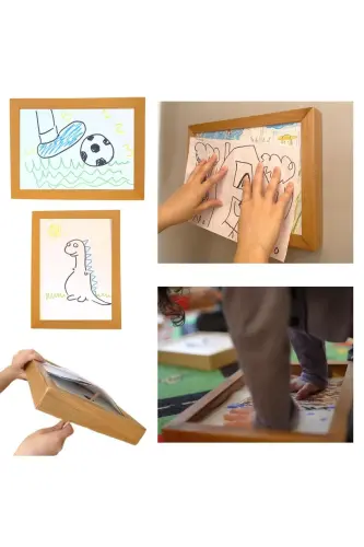 Ahşap Oyuncak Etkinlik Resim Çerçeve Artbox - Kayın Ağacı - MYMINIBABY (1)