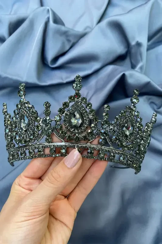 Ahu Damla Kristal Toshli Kelin Xina Toji-Füme - 4