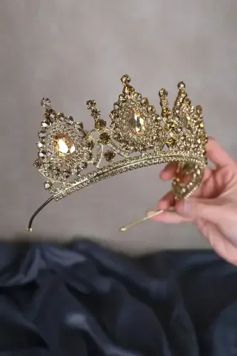 Ahu Damla Kristal Toshli Kelin Xina Toji-Gold - LIMELIA (1)