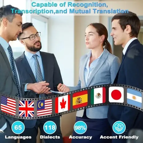 AI Smart Bluetooth Glasses, Real-Time AI Translation, Color-Change Lenses | Detachable Dual Temples (Bluetooth + Standard) - DeepSeek R1 Chip, 24g Ultra-Lightweight, Built-in Voice Assistant - 4