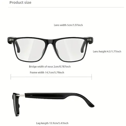 AI Translation Glasses, Support 169 Languages Real-Time Translation Powered By APP, Open-Ear Sound Mic & Speakers, Color-Change Lens Translator with Noise Reduction, AI Smart Glasses for Men & Women - 7