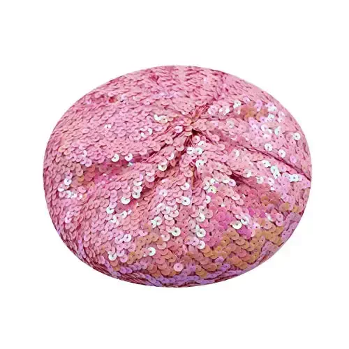 AIBEARTY Ayollar Qizlar Yorqin Sequined Beret Shlyapa Moda Qiziqarli Stretch Beanie Cap Festival Party Club Halloween uchun Bosh kiyimlar - 4