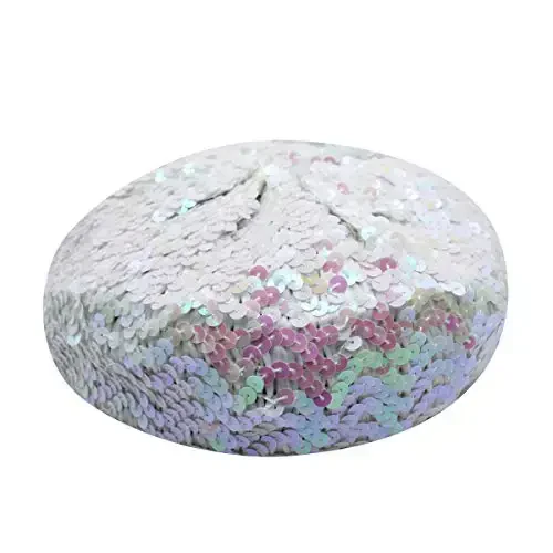AIBEARTY Ayollar Qizlar Yorqin Sequined Beret Shlyapa Moda Qiziqarli Stretch Beanie Cap Festival Party Club Halloween uchun Bosh kiyimlar - 4
