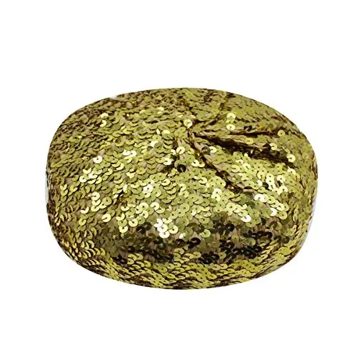 AIBEARTY Women Girls Sparkly Sequin Beret Hat Fashion Fun Stretch Beanie Cap Headwear for Festival Party Club Halloween - 2