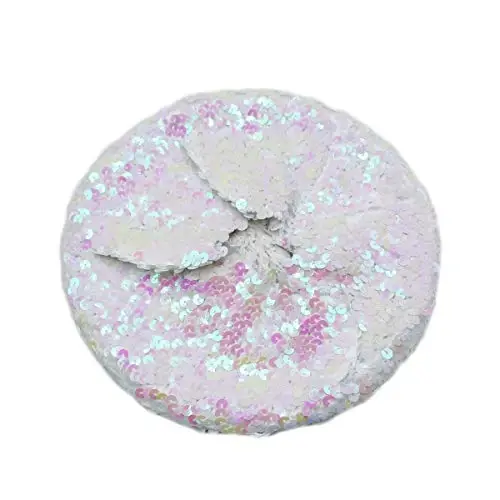 AIBEARTY Women Girls Sparkly Sequin Beret Hat Fashion Fun Stretch Beanie Cap Headwear for Festival Party Club Halloween - 3