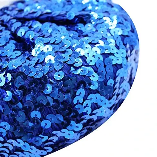 AIBEARTY Women Girls Sparkly Sequin Beret Hat Fashion Fun Stretch Beanie Cap Headwear for Festival Party Club Halloween - 3