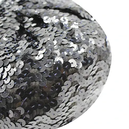 AIBEARTY Women Girls Sparkly Sequin Beret Hat Fashion Fun Stretch Beanie Cap Headwear for Festival Party Club Halloween - 5