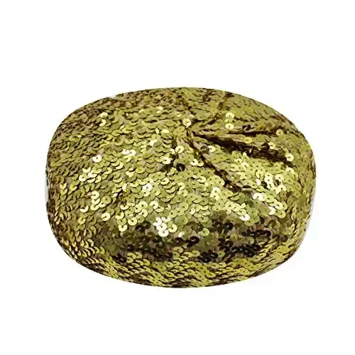 AIBEARTY Women Girls Sparkly Sequin Beret Hat Fashion Fun Stretch Beanie Cap Headwear for Festival Party Club Halloween - 2