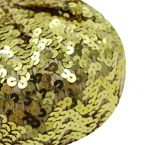 AIBEARTY Women Girls Sparkly Sequin Beret Hat Fashion Fun Stretch Beanie Cap Headwear for Festival Party Club Halloween - 4