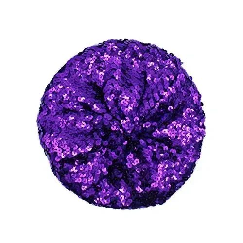 AIBEARTY Women Girls Sparkly Sequin Beret Hat Fashion Fun Stretch Beanie Cap Headwear for Festival Party Club Halloween - AIBEARTY (1)