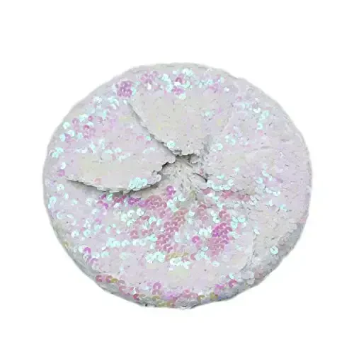 AIBEARTY Women Girls Sparkly Sequin Beret Hat Fashion Fun Stretch Beanie Cap Headwear for Festival Party Club Halloween - 3