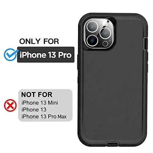 AICase for iPhone 13 Pro Case with Glass Screen Protector+Camera Lens,Heavy Duty Protective Phone Case,Military Grade Full Body Protection Shockproof/Dustproof/Drop Proof Rugged Tough Cover_1 - AICASE (1)