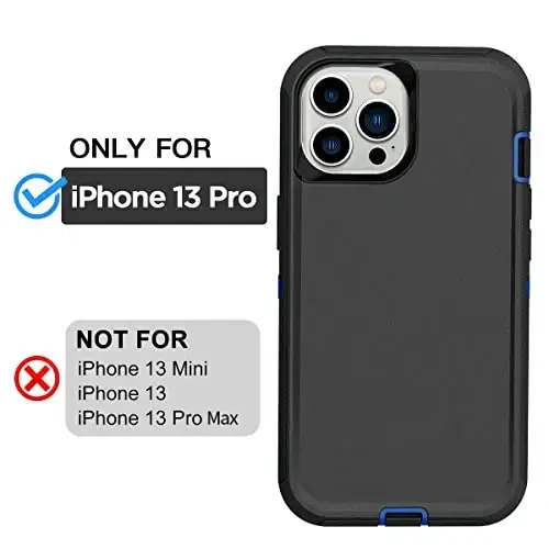 AICase for iPhone 13 Pro Case with Glass Screen Protector,Heavy Duty Protective Phone Case,Military Grade Full Body Protection Shockproof/Dustproof/Drop Proof Rugged Tough Cover_2 - AICASE (1)