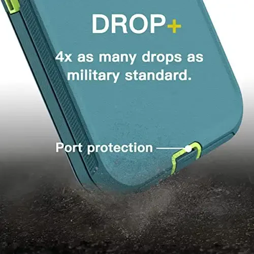 AICase for iPhone 13 Pro Case with Glass Screen Protector,Heavy Duty Protective Phone Case,Military Grade Full Body Protection Shockproof/Dustproof/Drop Proof Rugged Tough Cover_3 - 4