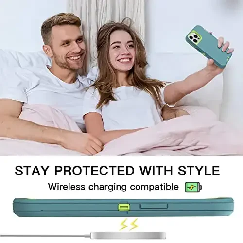 AICase for iPhone 13 Pro Case with Glass Screen Protector,Heavy Duty Protective Phone Case,Military Grade Full Body Protection Shockproof/Dustproof/Drop Proof Rugged Tough Cover_3 - 7