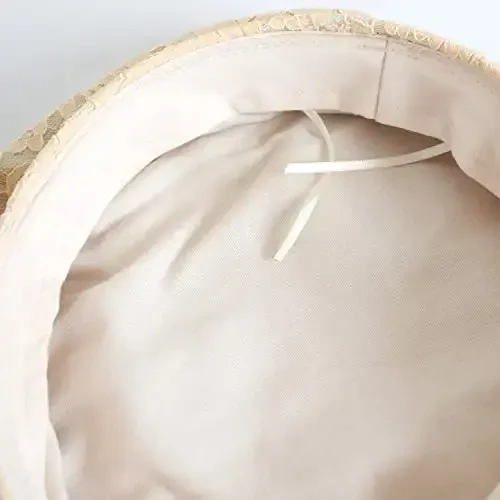 AICHUAN Ayollar uchun nafis krujevalı bere Fransuzcha ko'ylak Bere Vintage Yozgi Fascinator Shlyapalar Ayollar uchun - 6