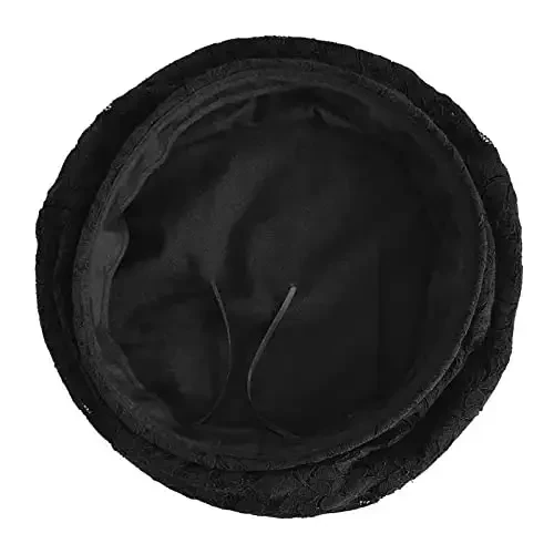 AICHUAN Women's Chic Lace Beret French Dress Beret Vintage Summer Fascinator Hats for Ladys - 4