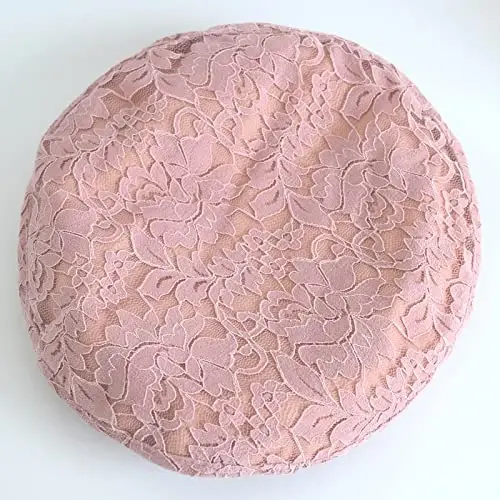 AICHUAN Women's Chic Lace Beret French Dress Beret Vintage Summer Fascinator Hats for Ladys 