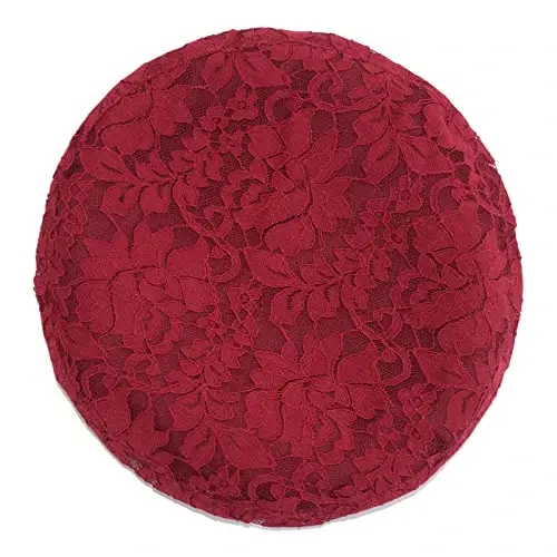 AICHUAN Women's Chic Lace Beret French Dress Beret Vintage Summer Fascinator Hats for Ladys - 4