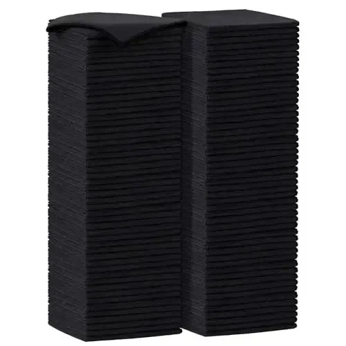 AIDEA Microfiber Cleaning Cloth-100PK, Soft Microfiber Towels for Cars, Absorbent Cleaning Rags, Lint-Free Streak-Free Wash Cloths for House, Kitchen, Window(12in.x16in.) - AIDEA