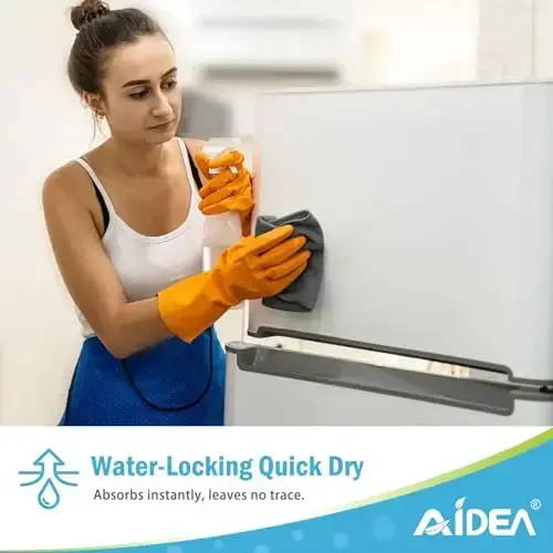 AIDEA Microfiber Cleaning Cloth-12PK, Soft Microfiber Towels for Cars, Absorbent Cleaning Rags, Lint-Free Streak-Free Wash Cloths for House, Kitchen, Window(12in.x12in), Grey - 6