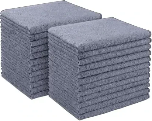 AIDEA Microfiber Cleaning Cloth-24PK, Soft Microfiber Towels for Cars, Absorbent Cleaning Rags, Lint-Free Streak-Free Wash Cloths for House, Kitchen, Window(12inx16in) - 1