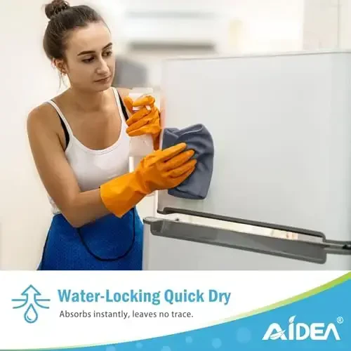 AIDEA Microfiber Cleaning Cloth-24PK, Soft Microfiber Towels for Cars, Absorbent Cleaning Rags, Lint-Free Streak-Free Wash Cloths for House, Kitchen, Window(12inx16in) - 6