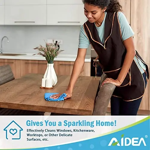 AIDEA Microfiber Cleaning Cloth, 800PK, Soft Absorbent Rags, Microfiber Towels for Cars, Kitchen Towels, Dusting Cloth for Home, Window, Cleaning Supplies, 12