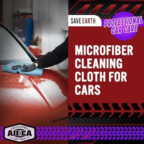 AIDEA Microfiber Cleaning Cloth Blue 20PK, Microfiber Towels for Cars, Premium Car Cloths, Dusting Cloth Lint Free Cleaning Rags for SUVs, House, Kitchen, Window, Workshops,12×12