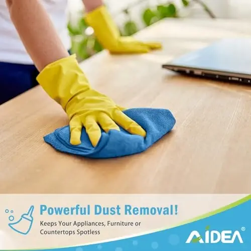 AIDEA Microfiber Cleaning Cloths-50PK, All-Purpose Cleaning Rags, Microfiber Rags for House, Microfiber Towels Cleaning, Dusting Cloth for Kitchen, Car, Window(12in.x 12in.) - 3