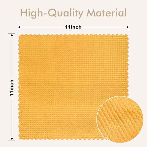 AIDEA Microfiber Glass Cleaning Cloth 12PK, Lint Free Cloth Polishing Cleaning Rags, Stainless Steel Wipes, Kitchen Dishcloths, Microfiber Towels for Car Detailing, Window, Home, 11×11