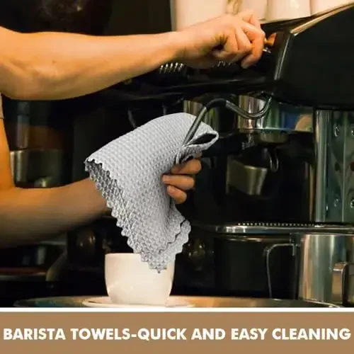 AIDEA Microfiber Glass uchun tozalovchi mato 12 dona, kulrang, tuk qoldirmaydigan mato, silliqlovchi tozalovchi latta, oyna salfetkalari, barista qahva sochiqlari, avtomobilni parvarishlash uchun mikrofiber sochiqlar, zanglamaydigan po'lat, 11×11