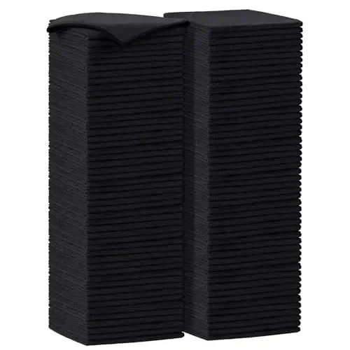 AIDEA Microfiber Cleaning Cloth-100PK, Soft Microfiber Towels for Cars, Absorbent Cleaning Rags, Lint-Free Streak-Free Wash Cloths for House, Kitchen, Window(12in.x16in.) - AIDEA