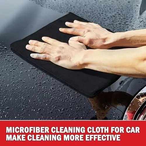 AIDEA Microfiber Cleaning Cloth 150 Pack, Microfiber Towels for Cars, Soft & Absorbent Cleaning Rags, Premium Lint Free Shop Towels for House, Kitchen, Car, 12inx16in - 3