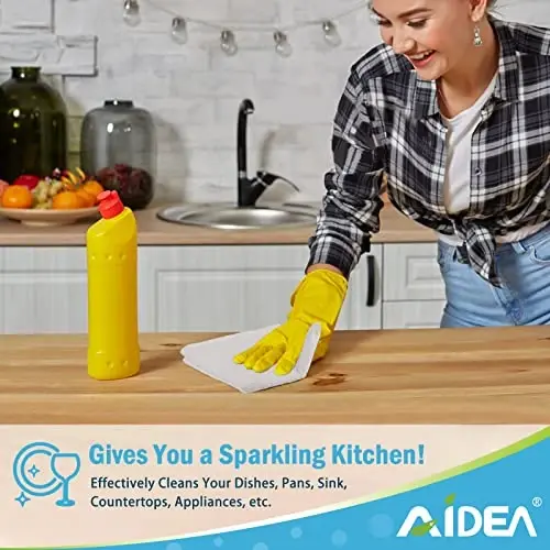 AIDEA White Microfiber Cleaning Cloth 50PK, Absorbent Cleaning Rags 12