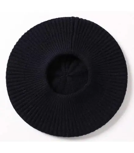 Ailaile CasModazoneere Berets Hats Women Winter Warm Merino Wool Knitted Oversized Beige Beanie - 3