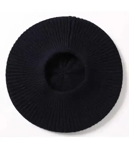 Ailaile CasModazoneere Berets Hats Women Winter Warm Merino Wool Knitted Oversized Beige Beanie - 3