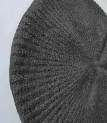 Ailaile CasModazoneere Berets Hats Women Winter Warm Merino Wool Knitted Oversized Beige Beanie - AILAILE (1)