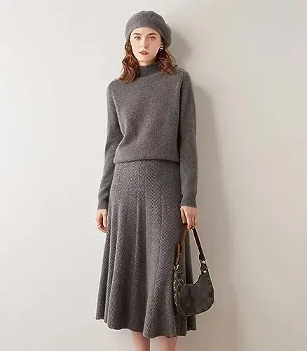 Ailaile CasModazoneere Berets Beanie Hats Women Winter Warm Merino Wool Fashion Knit Cap - 3