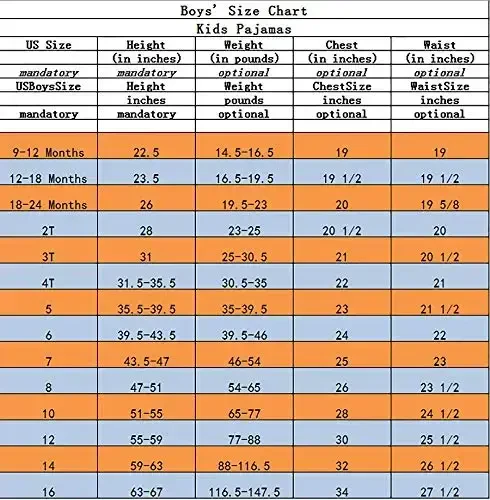 Family Feeling Kids & Toddler Girls Boys Pajamas 2 Piece Pjs Set 100% Cotton Sleepwear - FAMILY FEELING