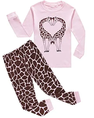 Family Feeling Kids & Toddler Girls Boys Pajamas 2 Piece Pjs Set 100% Cotton Sleepwear 