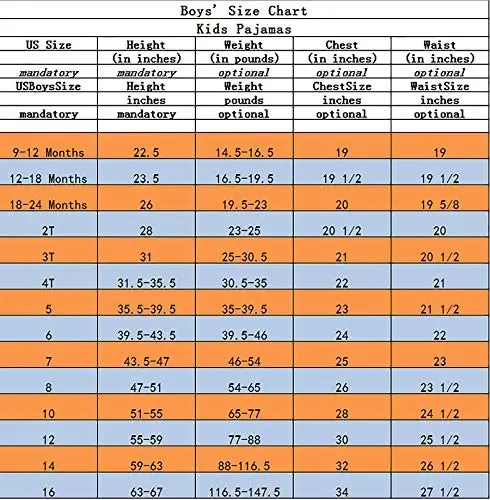Family Feeling Kids & Toddler Girls Boys Pajamas 2 Piece Pjs Set 100% Cotton Sleepwear - 5