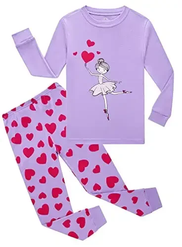 Family Feeling Kids & Toddler Girls Boys Pajamas 2 Piece Pjs Set 100% Cotton Sleepwear - MODAZONE