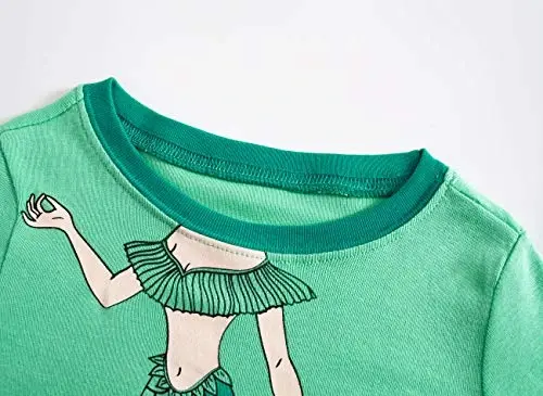 Family Feeling Kids & Toddler Girls Boys Pajamas 2 Piece Pjs Set 100% Cotton Sleepwear - 4