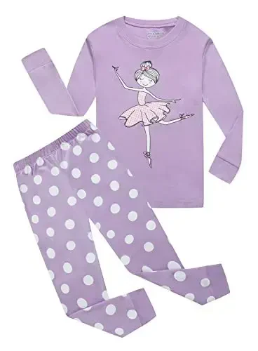 Family Feeling Kids & Toddler Girls Boys Pajamas 2 Piece Pjs Set 100% Cotton Sleepwear - 1