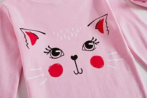 Family Feeling Kids & Toddler Girls Boys Pajamas 2 Piece Pjs Set 100% Cotton Sleepwear - 3