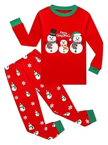 Family Feeling Kids & Toddler Girls Boys Pajamas 2 Piece Pjs Set 100% Cotton Sleepwear - 1